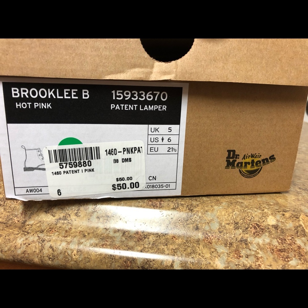 Dr.Martens - Brooklee B Hot Pink Boots- Toddler 6